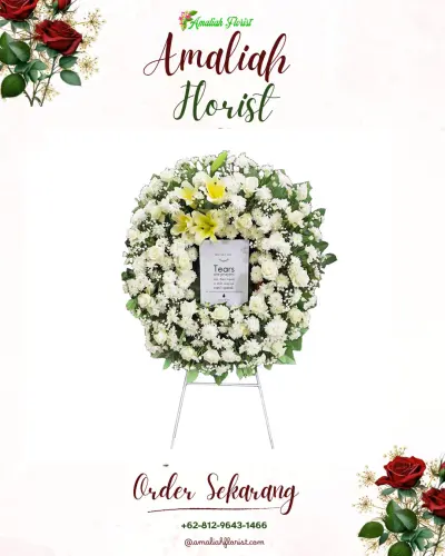 Krans Bunga Duka Cita di Bedayu